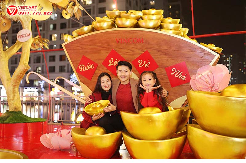 Dịch vụ thiết kế thi công tiểu cảnh tết tại Hà Nội.