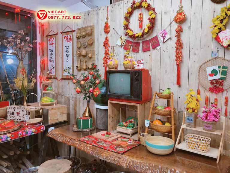 Dịch vụ thiết kế thi công tiểu cảnh tết tại Hà Nội.
