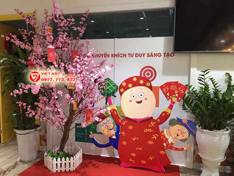 Dịch vụ thiết kế thi công tiểu cảnh tết tại Hà Nội.