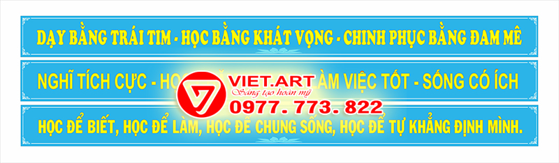dạy bằng trái tim, học bằng khát vong, chinh phục bằng đam mê